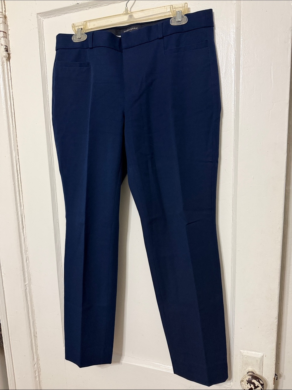 Ladies Navy Dress Pants - Classic Straight Leg